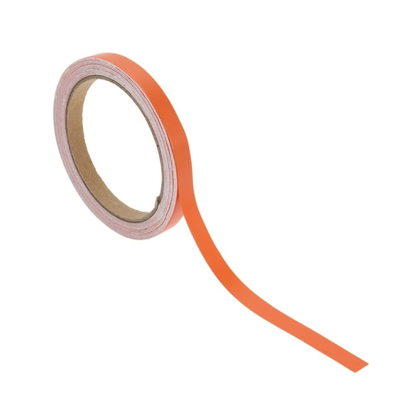 Unique Bargains Pinstripe Tape 15mmx10m Car Stripes Pinstripe Decals for Car Motorcycle and Boat Racing Stripes DIY Stickers Matte Orange 1 Pcs