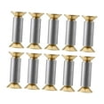 thumbnail image 2 of 10 tornillos de fijación para mangos de cuchillos, remaches de tornillos, tornillos de cabeza plana hexagonal dorados para bolsos, herramientas de, 2 of 8