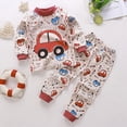 thumbnail image 2 of xaweyi Baby Clothes Toddler Boy Clothes Long Sleeve Tee Shirt Jogger Pants 2Pcs Fall Winter Outfits Set,Sizes 5-6 Years, 2 of 4