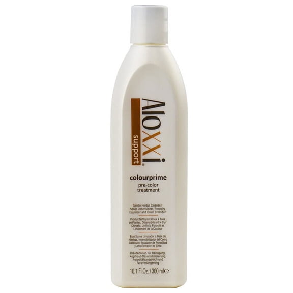 Size : 10.1 oz , Aloxxi Support Colourprime Pre Color Treatment, hair scalp beauty - Pack of 3 w/ SLEEKSHOP 3-in-1 Comb-Brush