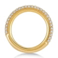 thumbnail image 2 of ARAIYA FINE JEWELRY 14K Yellow Gold Diamond Three Row Eternity Band Ring (7/8 cttw, I-J Color, I2-I3 Clarity), Size 8.5, 2 of 6