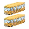 thumbnail image 1 of Fall Decor Creative Student Stationery Small Animal Buses Pen Bag Public Canvas Stationery Box, 1 of 7