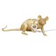 thumbnail image 3 of Lámpara de mesa Lámpara de escritorio de ratón Lámpara de mesa lateral de animal de resina Bombilla de luz E12, Dorado, Enchufe de EE. UU., Ratón acostado Jumpingount HA003391-18B, 3 of 7