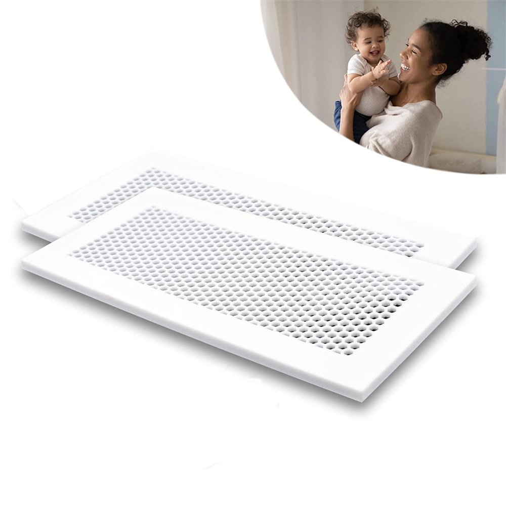 NOGIS Silicone Floor Vent Covers 10x4 inch 2 Pack Floor Register Cover  Silicone Air Vent Screen Covers Protectors Rectangle Vent Covers for Home Wall  Ceiling Catch Debris Hair（White） - Walmart.com