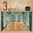 thumbnail image 3 of Outdoor Storage Shed 7 x 5Ft Heavy Duty Portable Storage Shelter with Roll-up Zipper Door for Bike, Mower, Garden Storage, 3 of 6