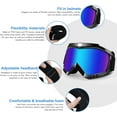 thumbnail image 4 of Dirt Bike ATV Goggles 2 Pack with Neck Gaiter, Motorcycle Motocross Wide Vision Windproof Glasses, Riding Racing & Ski Goggles, UV400 Anti-Fog Scratch Dustproof for Adult Youth Kids Color Lens, 4 of 6
