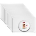 thumbnail image 1 of Tapis Transparents pour Protection de Table à Manger, Imperméables Lavables Antidérapants Transparents, Matériau Robuste Résistant à la Chaleur, 12 Pcs, 1 of 8