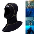 thumbnail image 4 of Premium Neoprene Wetsuit Dive with Vented Bib 3mm Men Women Warm Diving for Snorkeling Kayaking Sailing Canoeing - Yellow Seam M, 4 of 6