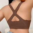 thumbnail image 3 of Ohufall Women's Beauty Back Bra Breathable Plus Size Underwear Gathered Seamless No Underwire Bras,40A/B/C-46A/B/C, 3 of 3