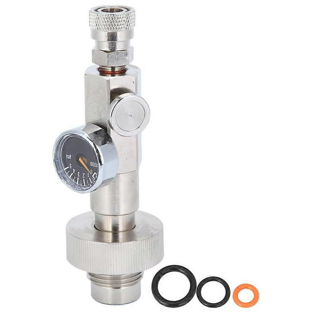 Stainless Steel Hexagonal Diving Oxygen Cylinder High Pressure Charging Valve Adapter