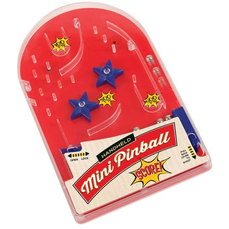 Hand Held Mini Pinball Game - Small Arcade Pinball Machine Travel Toy Portable for Car Auto Kids Boys Girls Adults Family - for Party Favors Christmas Holidays Birthday Parties by Perfect Life (Best Pinball Game For Iphone)