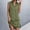 Army Green, variant on Women Collared V Neck Mini Summer Dress Sleeveless Front Buttons A Line Curved Hem Casual Spring Beach Dresses Army Green