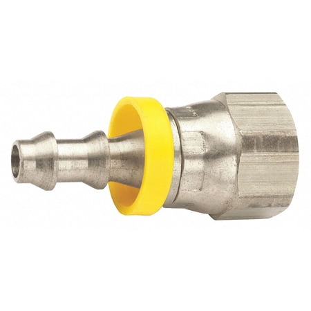Dixon Valve & Coupling Push on Hose Fitting 1/2 x1/2  BarbxUNF 2870812SS