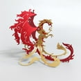 thumbnail image 4 of Mythical Phoenix 3D Metal Model Kit | 28+PCS DIY Assembly with Red & Golden Finish | Cultural Desk Art for Adult Collectors, 4 of 7
