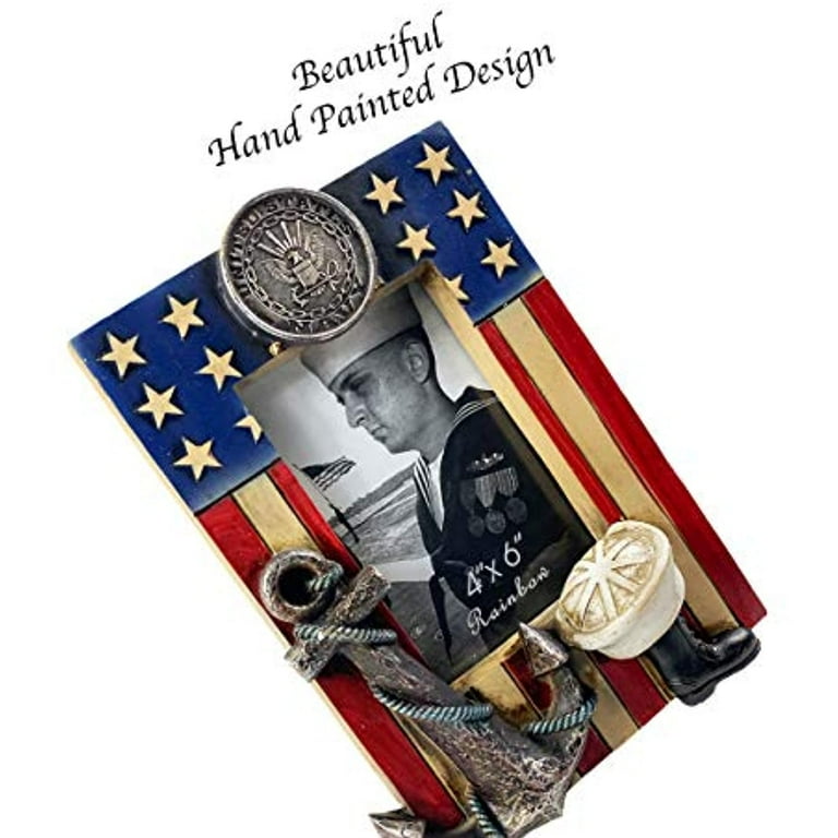 Urbalabs US Military Navy Picture Frame 4 x 6 Military Gifts