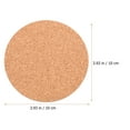 thumbnail image 4 of Viveous 2pcs Cork Mats, Round Cork Coasters, Cork Pad Plate Pad, Tray Flower Pot Coaster Mat for Indoors Outdoor Crafts Supplies ( 4inch/ 10cm ), 4 of 10