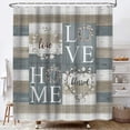 thumbnail image 2 of Rustic Farmhouse Shower Curtain Guest Cotton Flower Shower Curtains Country Love Home Wooden Barn Door Decor Fabric Bath Curtains Set 47X64 Incheswith Hooks, 2 of 5