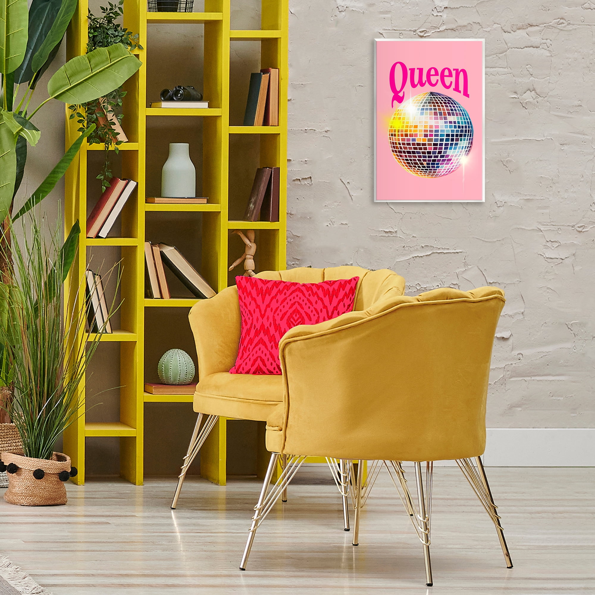 Stupell Industries Sparkling Disco Queen Entertainment Painting Unframed Art Print Wall Art, 13 x 19