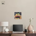 thumbnail image 3 of Porsche Aurora Vortex Canvas Graffiti Art by Art Remedy, Silver Frame, 12" x 12", 3 of 7