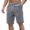 thumbnail image 1 of Pantalones cortos de pana para hombre con bolsillos, cintura elástica, primavera-verano, playa, informal., 1 of 2