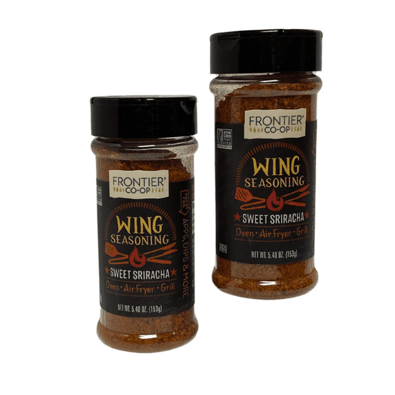 (2 pack) Frontier Co-op Sweet Sriracha Wing Seasoning, 5.40 oz