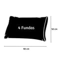 thumbnail image 2 of 4 fundas para almohada 100% algodón premium king / estándar, 2 of 2