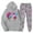 Light Gray, variant on BUWTTED Girls Activewear Jogger Sets - 2 Piece Cute 6 7 Number Pullover Hoodie Sweatshirt Sweatpants Sweatsuit Outfits Black Size 2-3 Y