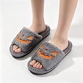 thumbnail image 5 of Basysin Women Halloween Slippers Slip On Soft Plush Warm House Shoes Fashion Fluffy Indoor Slippers Casual Home Footwear for Autumn Winter, 5 of 6