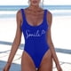 thumbnail image 1 of WILLBEST Traje de Baño Para Mujer, Bañador de Una Pieza Con Estampado A La Moda Para Mujer, Bañador de Bikini Sexy, Bañador Sin Mangas y Sin Espalda, 1 of 3