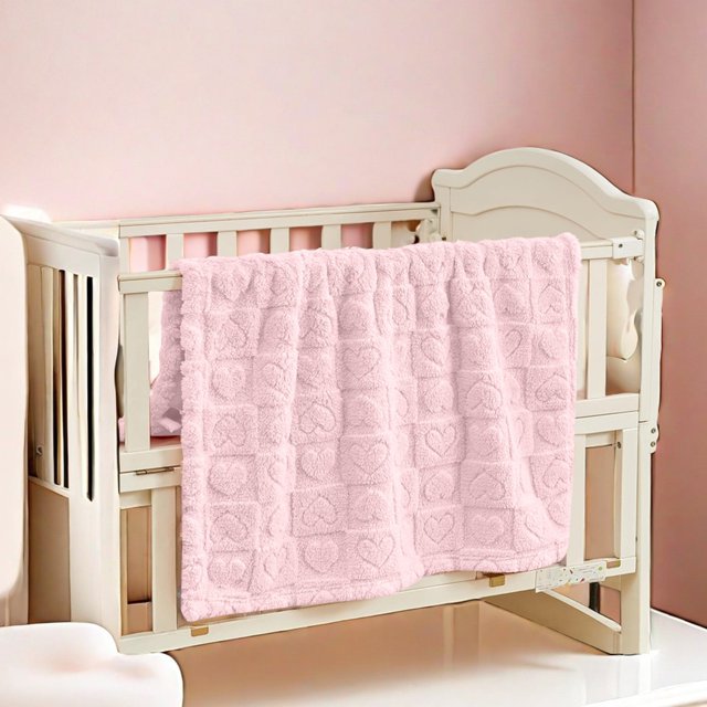 BotaniNest Soft Heart Printed Blanket—a Comfortable And Stylish Home Décor Item That Combines Relaxation And .
