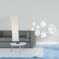 thumbnail image 2 of Pantalla de lámpara de pie para sala de estar con adhesivos de pared de peces con espejo acrílico, decoración artística removible para fondo de sofá o, 2 of 8