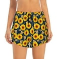 thumbnail image 2 of Fotbe Sunflowers Womens High Waist Running Shorts Athletic Workout Quick Dry Shorts for Women with Pockets Gym Yoga Summer Shorts-Medium, 2 of 9