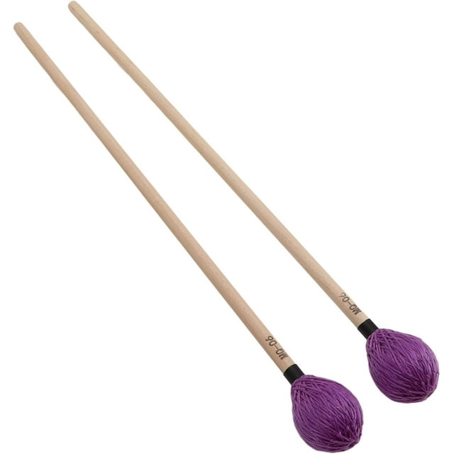 HUGFEGWE Keyboard Marimba Mallets, 1 Pair Soft Playing Yarn Head Mallet Replacement Comfortable with Maple Handle for Beginner for Percussion Instruments(Purple) CJB91-45895