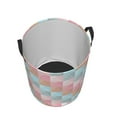 thumbnail image 3 of LNWH Laundry Basket, Triangle Geometry Pattern Foldable Laundry Hamper With Handles Waterproof, Small Size, 3 of 8
