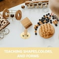 thumbnail image 3 of HEALEEP 1 Pair Golden Wood Finger Cymbals For Childrens Musical Instrument And Dance, 3 of 8