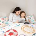 thumbnail image 4 of jejeloiu Colorful Baseball 7-Piece Twin Bedding Sets,Kids Sport Game Bedding Comforter Set,Graffiti Basketball Football Sheet Sets For Boys,Luxury Bedroom Decor Reversible, 4 of 8