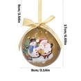 thumbnail image 4 of Xuniizn Christmas Ornaments Set - Christmas Sticker Foam Snowman Christmas Tree Shop Window Courtyard Stair Living Room Hanging Decoration, 4 of 7