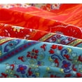 thumbnail image 5 of Bohemian Boho Duvet Cover Set Colorful Striped Exotic Floral Comforter Cover Ultra Soft Microfiber Ethnic Mandala Bedding Set Indian Tribal Reversible Decor 3 Pieces (Multicoloured-Blue, King)…, 5 of 6