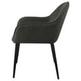 thumbnail image 6 of Emma Fabric Upholstered Dining Arm Chair Charcoal (Set of 2), 6 of 13