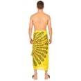 thumbnail image 2 of HAPPY BAY Men's Standard Casual Sarong Long Pareo Beach Wrap One Size Butter, Mandala Summer Vacation Aloha, 2 of 5