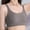 Gray, variant on Women's Bras With Underwire On Under $5 Solid Color Back Buckle Thin Style Ventilate Bra Without Steel Rim