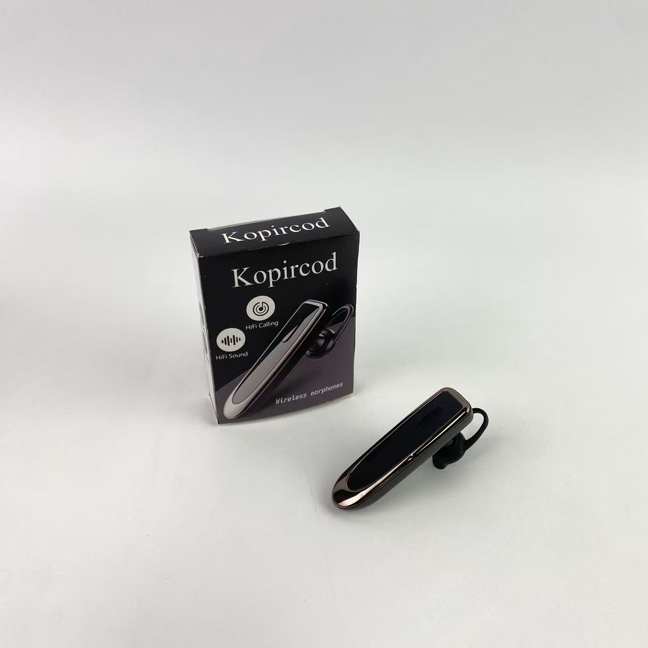 Kopircod Wireless earphones,Bluetooth Earpiece V5.0 Wireless Handsfree Headset with Microphone 24 Hrs Driving Headset 60 Days Standby Time for Phone Laptop Trucker Driver (Black)