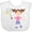 AA-White, variant on Inktastic Tennis Girl Girls Baby Bib