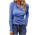 thumbnail image 1 of Fashion Woman Long Sleeve Round Neck Printing Blouse Autumn Causal Pullover Lace Tops, 1 of 1