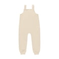 thumbnail image 5 of BOOMNY Toddler Girls Overalls Solid Sleeveless Jumpsuits for Kids Soft Baggy Fall Playsuits, 5 of 6