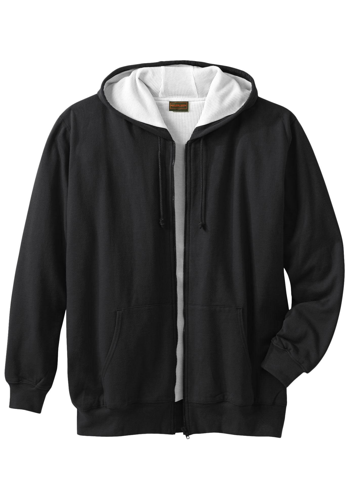 black thermal hoodie
