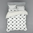thumbnail image 2 of Ambesonne Vintage Bedding Set 3 Pcs, Women Fashion Clothes, Twin XL, Black Pale Grey White, 2 of 3