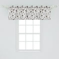 thumbnail image 2 of Ambesonne Leaves Window Valance, Retro Rustic Autumn, 54" X 18", Pale Grey and Brown, 2 of 3