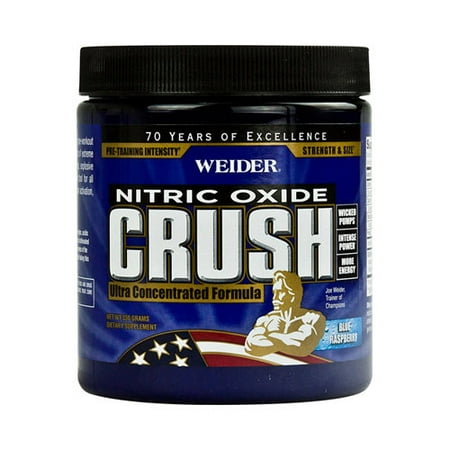 Weider Global Nutrition Crush Pre Workout - Blue Raspberry - 330 grams-pack de 6