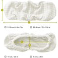 thumbnail image 4 of ORUYROP Housse d'Accoudoir de Chaise de Bureau Extensible Résistante à l'Eau en Spandex Extensible Jacquard Housse de Chaise d'Ordinateur pour Chaises de Bureau Accoudoir Ivoire, 4 of 7